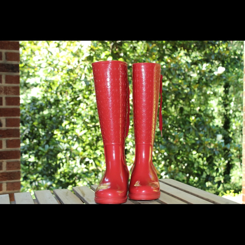 Women's COACH Signature Rain Boots